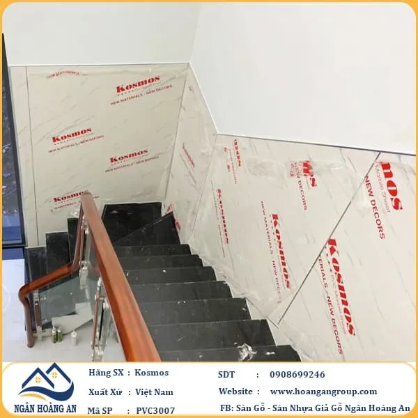Ốp Tường PVC Giả Đá Kosmos PVC3007 Dày 3.2mm